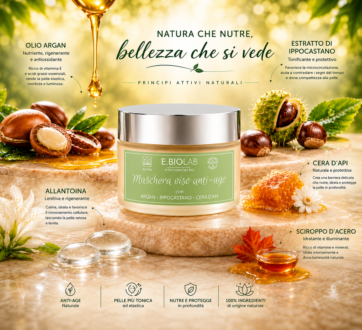 BioVita - Maschera Viso Antiage 50ml