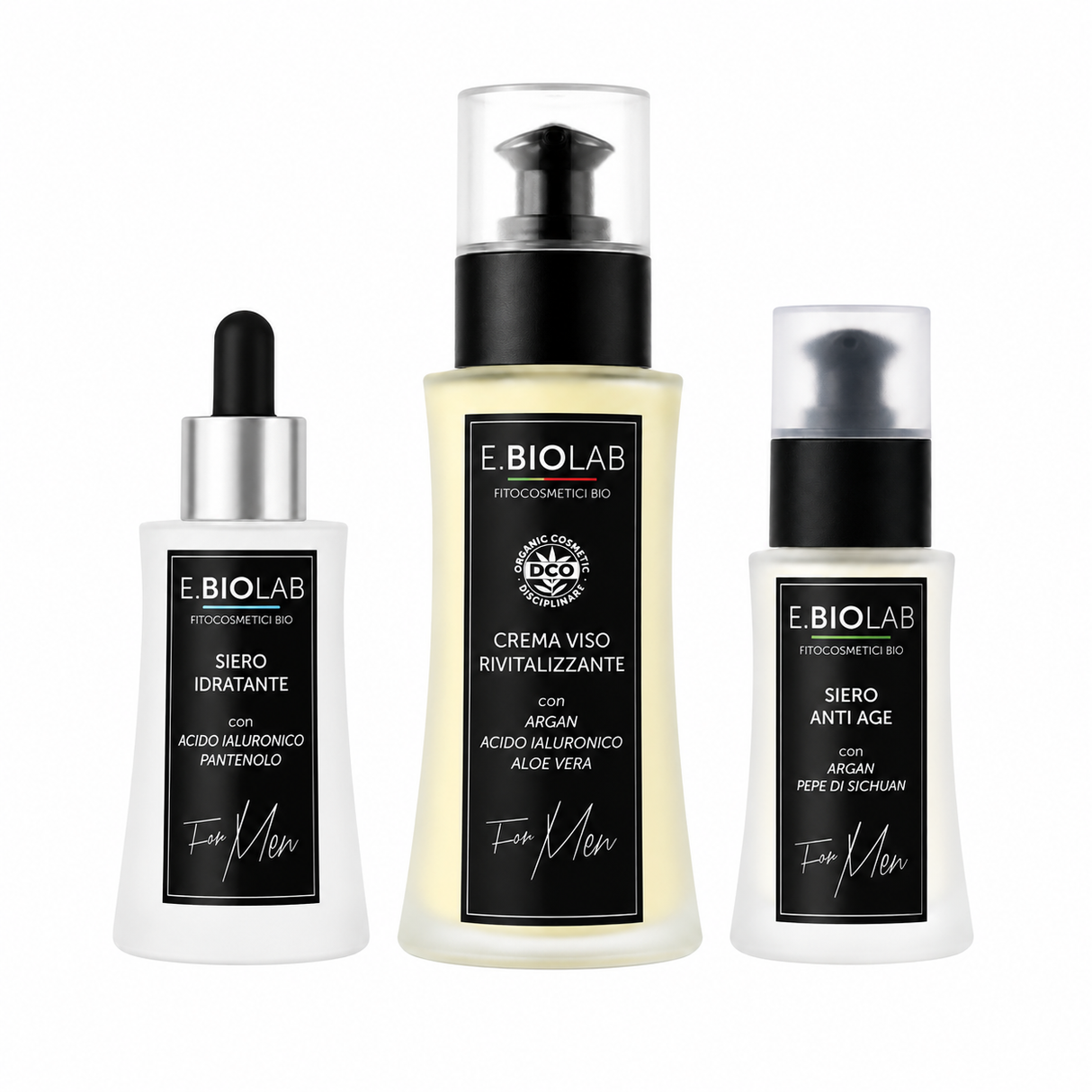 FOR MEN Complete Anti-Age Ritual Crema Viso + SieroLitft + Siero Idratante